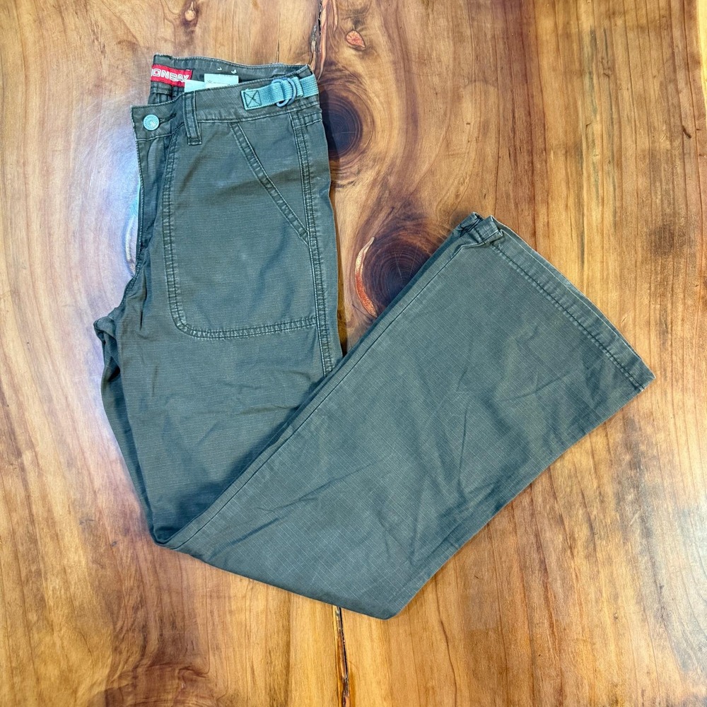 Vintage Y2K Unionbay Pants 3 Flare Cotton Junior's Adjustable waist Cargo Q27